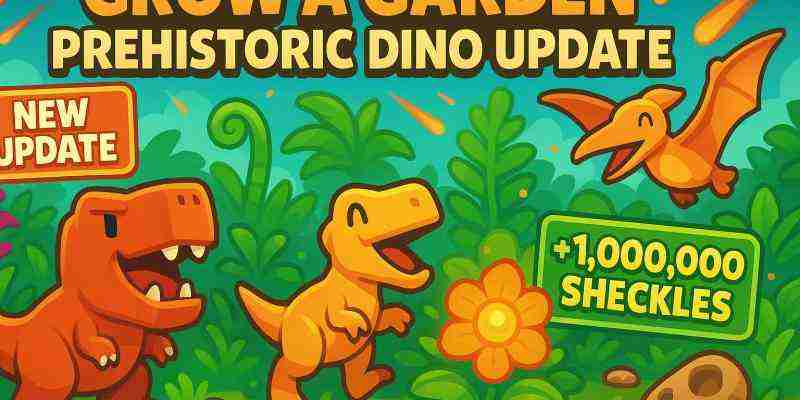 Grow A Garden Доисторическое обновление Dino УТЕЧКА: Супер семена и домашние животные динозавры