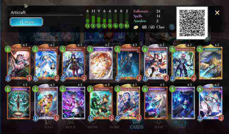 Как играть в Artifact Portalcraft в Shadowverse Worlds Beyond