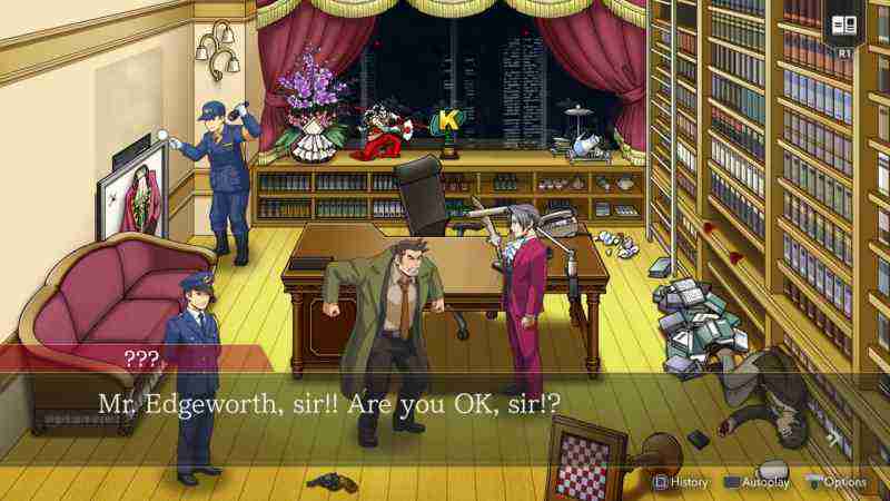 Коллекция расследований Ace Attorney: как включить кнопки Dualshock