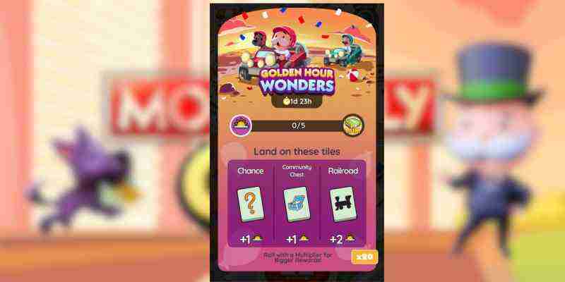 Monopoly GO: награды и достижения Golden Hour Wonders (02-04 июля)