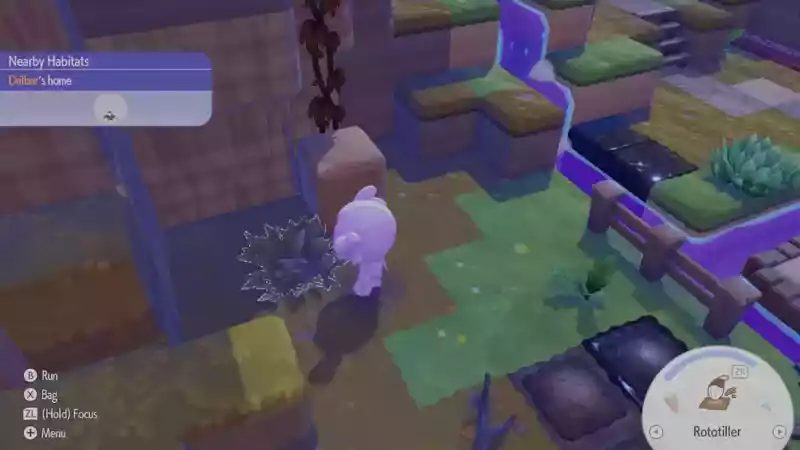 Как создать ровную высокую травяную среду обитания для Оникса в Pokemon Pokopia