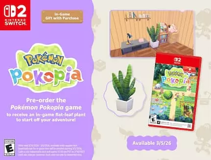 Все бонусы за предзаказ Pokemon Pokopia