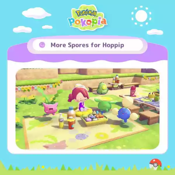 Когда заканчивается событие «Больше спор для Хоппипа» в Pokemon Pokopia?
