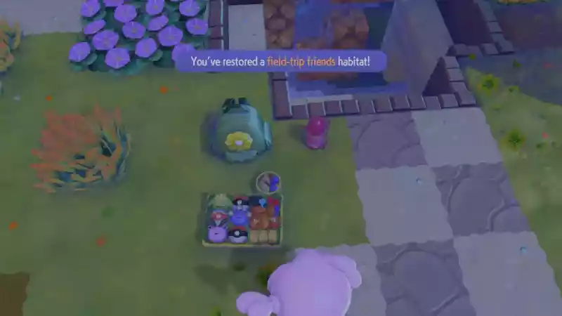 Как получить Скиплума и Джамплуффа в Pokemon Pokopia