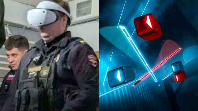Российский полицейский стал вирусным в интернете, играя в VR-игру подозреваемого, пока другие офицеры его арестовывали.