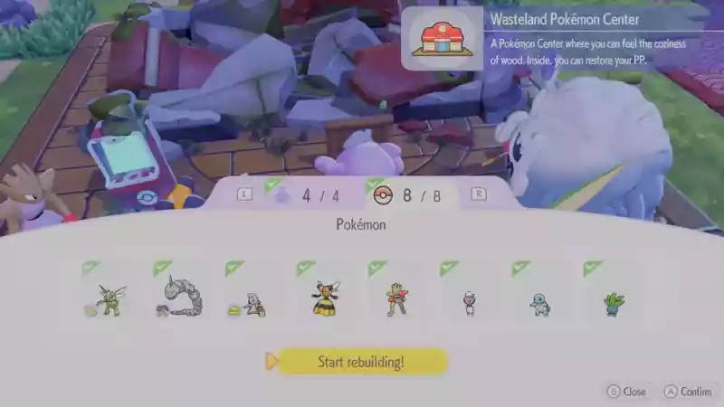 Как восстановить Покемон-центр Засохшей Пустоши в Pokemon Pokopia