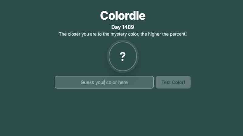 Ответ Colordle на сегодня (апрель 2026 г.)