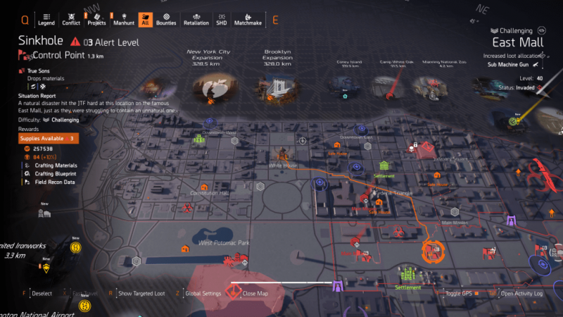 Решения для задания «Охота на человека: Разведчик 1» в игре The Division 2, 8 сезон, 4-я неделя, задание «Восстание» (Rise Up).