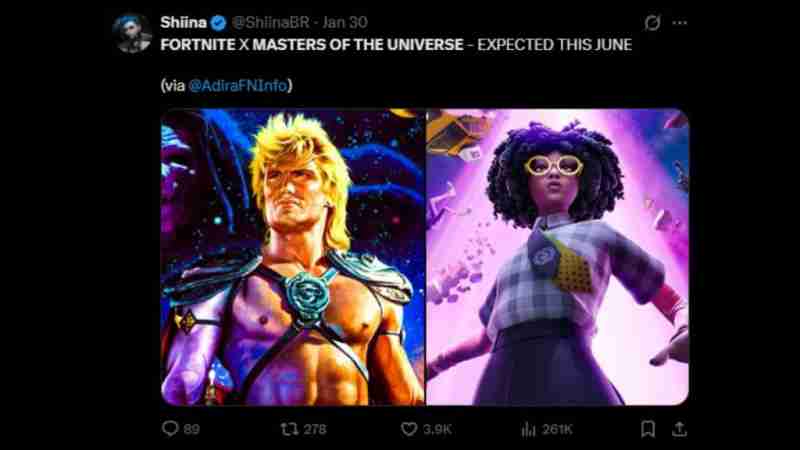Коллаборация Fortnite Masters of the Universe