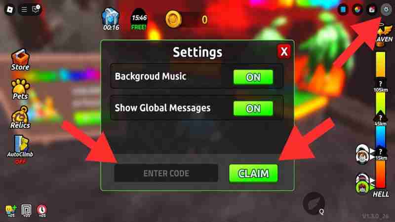 Hell to Heaven Climb Codes (July 2025)